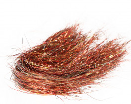 Click for detail Fine 3D Tinsel Hair, Fiery Brown UVR / 85